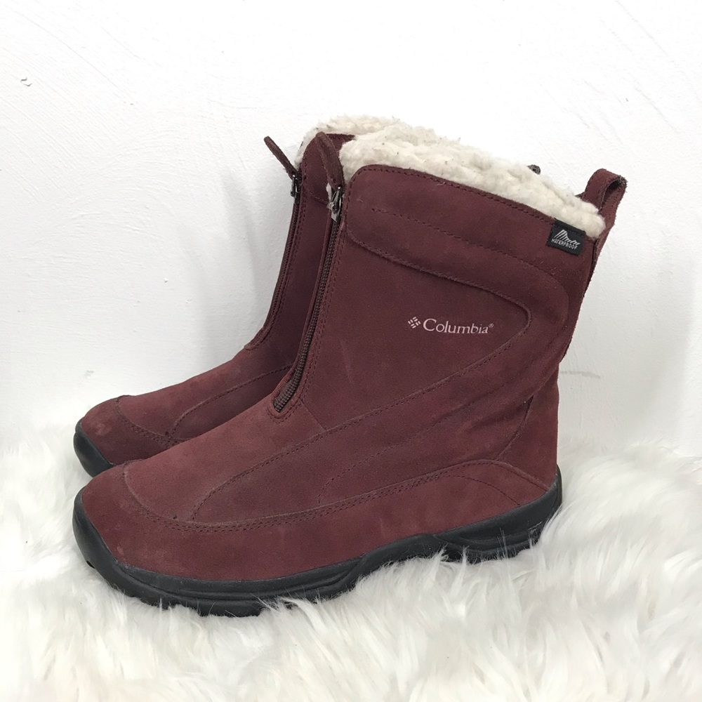 Columbia Waterproof Omni Grip Zip UP Suede Boot 9